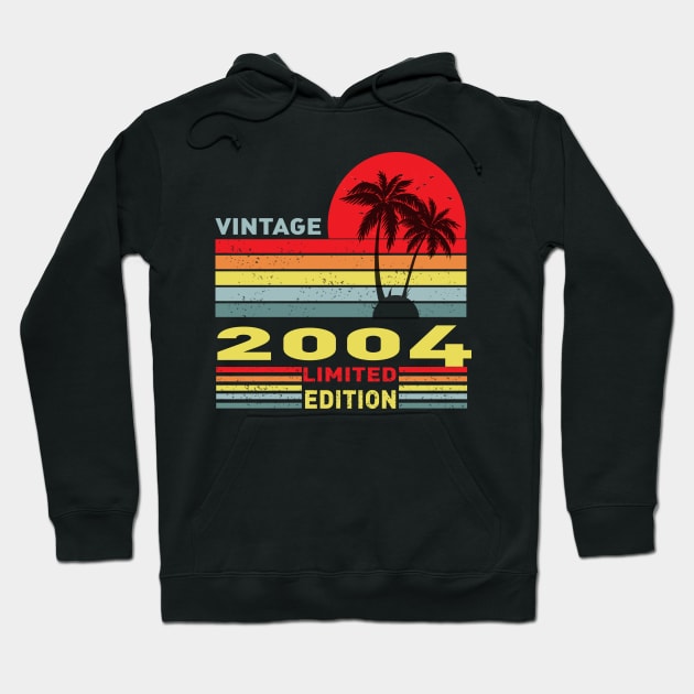 17 Year Old Gifts Vintage 2004 Limited Edition Hoodie by Adel dza